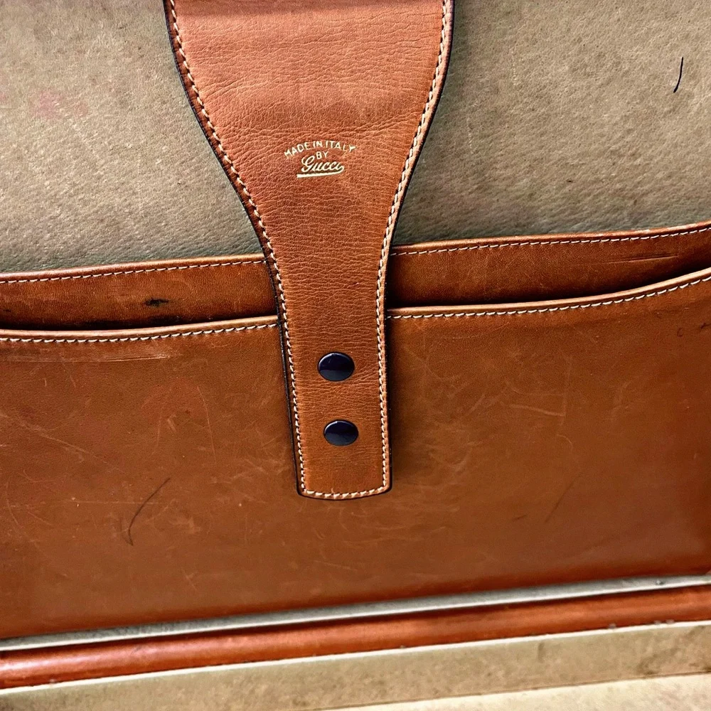 Authentic Vintage Gucci Rare Shooting Star Attaché Case